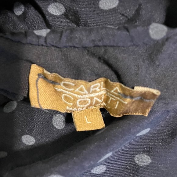 Carla Conti - sleeveless top - navy blue  - size large - Picture 3 of 5